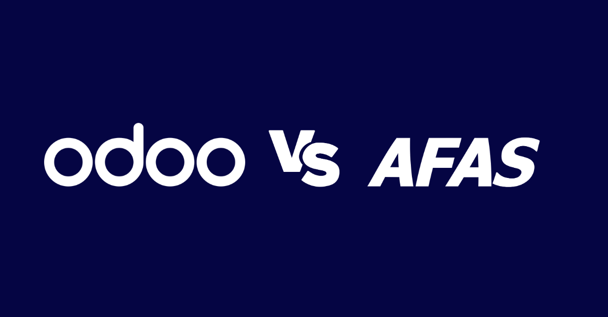 Odoo versus AFAS:  een vergelijking tussen twee ERP-systemen